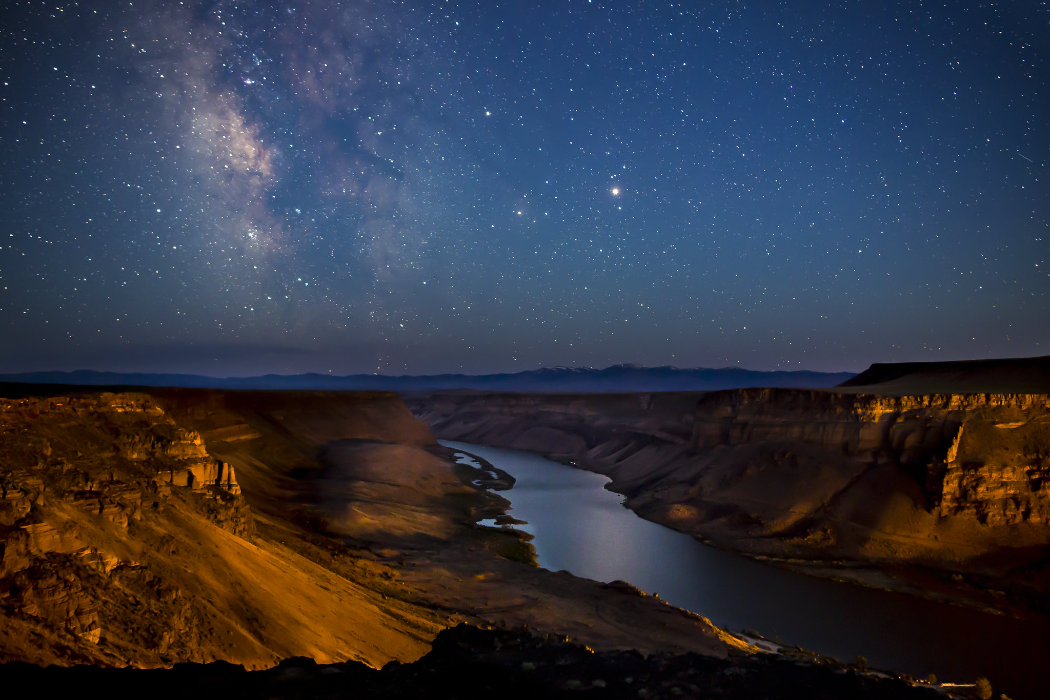 The Milky Way over the high desert at night